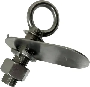 Space-Saving Hidden Dock & Boat Flat Mount Anchor - Stainless-Steel, Heavy Duty Tie Down Anchor - Supports 2,500 lbs, Rust-Proof, Low-Profile Design - Multi-Surface Use: Wood, Aluminum, PVC, Concrete