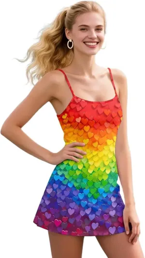 Sports Dress for Women Athletic Tennis Golf Dress with Built-in Shorts Perfect for Golf, Tennis, Gym