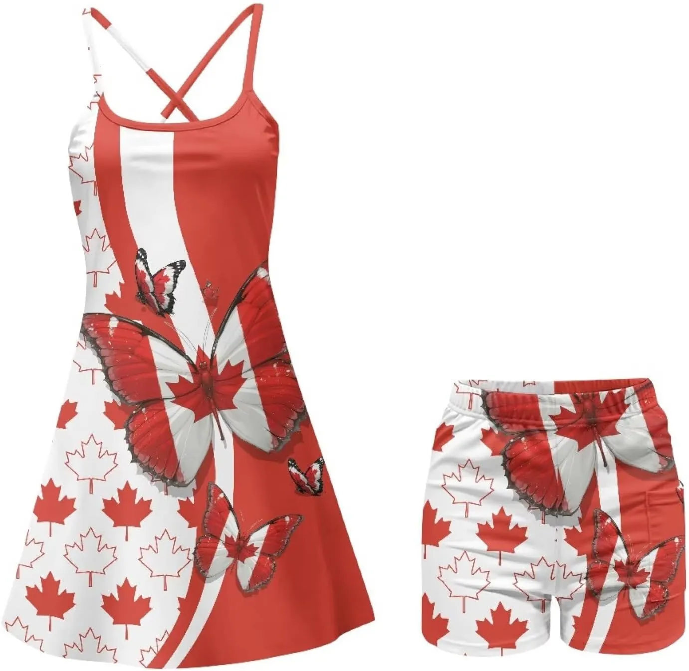 Sports Dress for Women Athletic Tennis Golf Dress with Built-in Shorts Perfect for Golf, Tennis, Gym