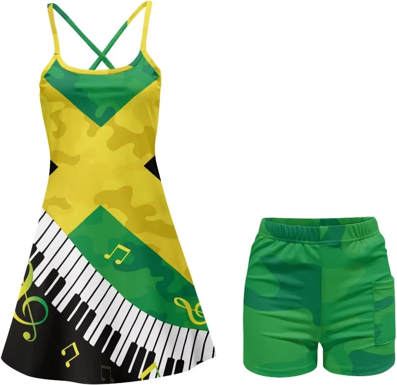 Sports Dress for Women Athletic Tennis Golf Dress with Built-in Shorts Perfect for Golf, Tennis, Gym