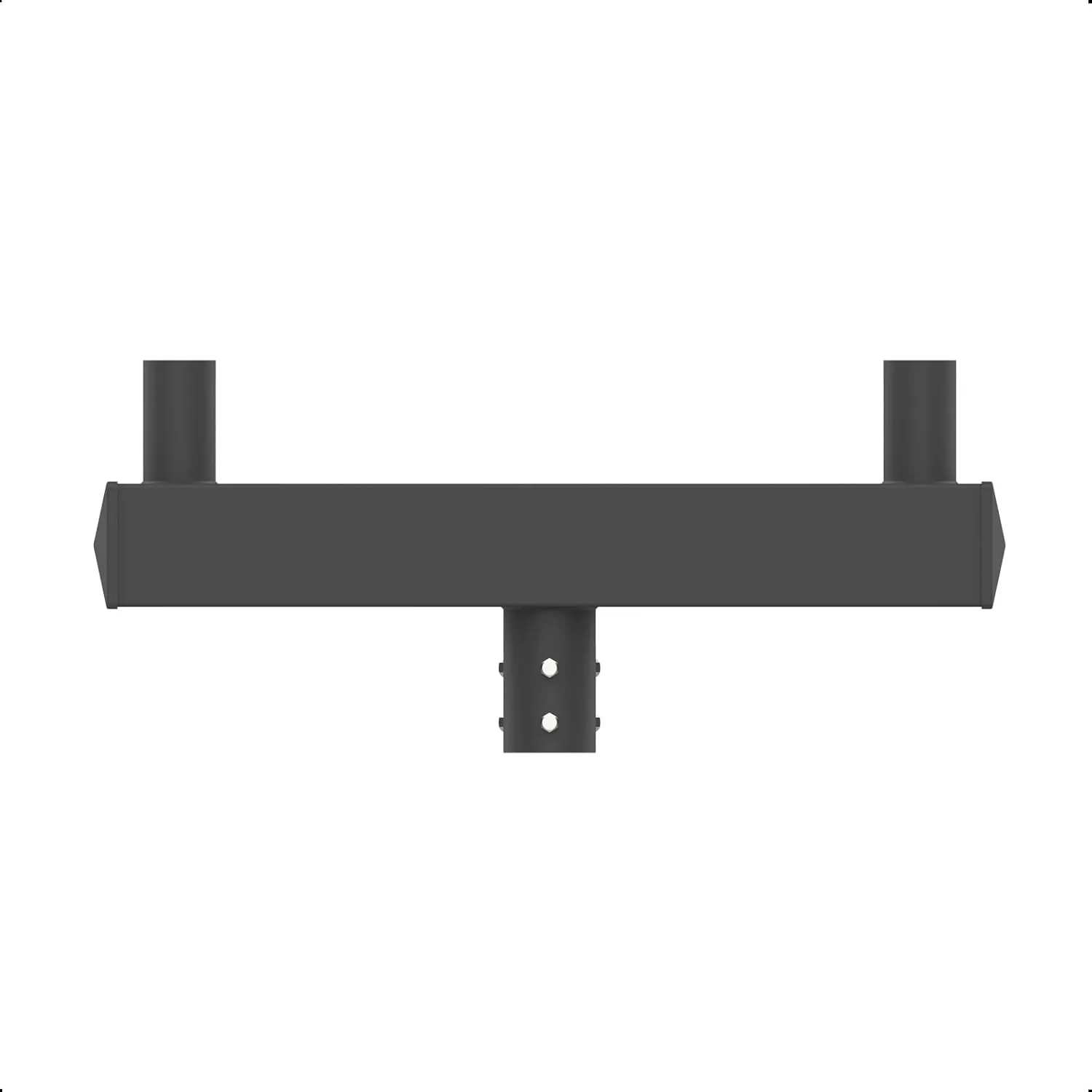 Square Beam Double Bullhorn Bracket for 2 Lights 180 Degree Mounting Bracket with 2-3/8" Slip Fitter Post Light Accessories for LED Parking Lot Light Shoebox Light Street Light Area Light