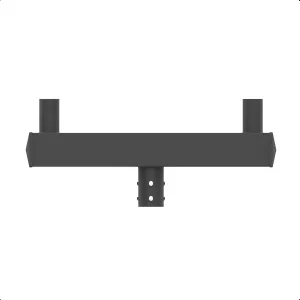 Square Beam Double Bullhorn Bracket for 2 Lights 180 Degree Mounting Bracket with 2-3/8" Slip Fitter Post Light Accessories for LED Parking Lot Light Shoebox Light Street Light Area Light