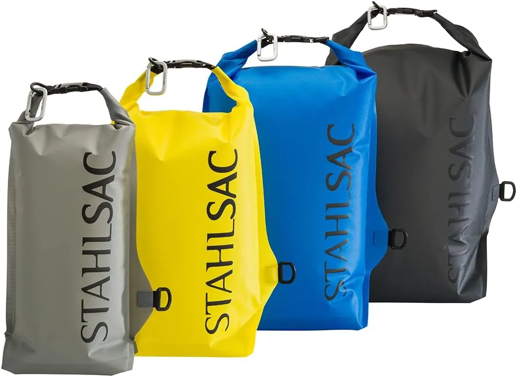 Stahlsac Abyss Drylite Dry Bag 12L in Yellow | Durable Waterproof Bag | Lightweight Dry Bag for Boating, Hiking, Kayaking, & Rafting | Tested for Enhanced Durability | Removable Straps