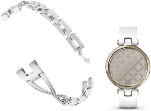 Stainless Steel Straps Compatible with Lily Smartwatch Replacement Band X-style Dressy Accessories Wristband for Women