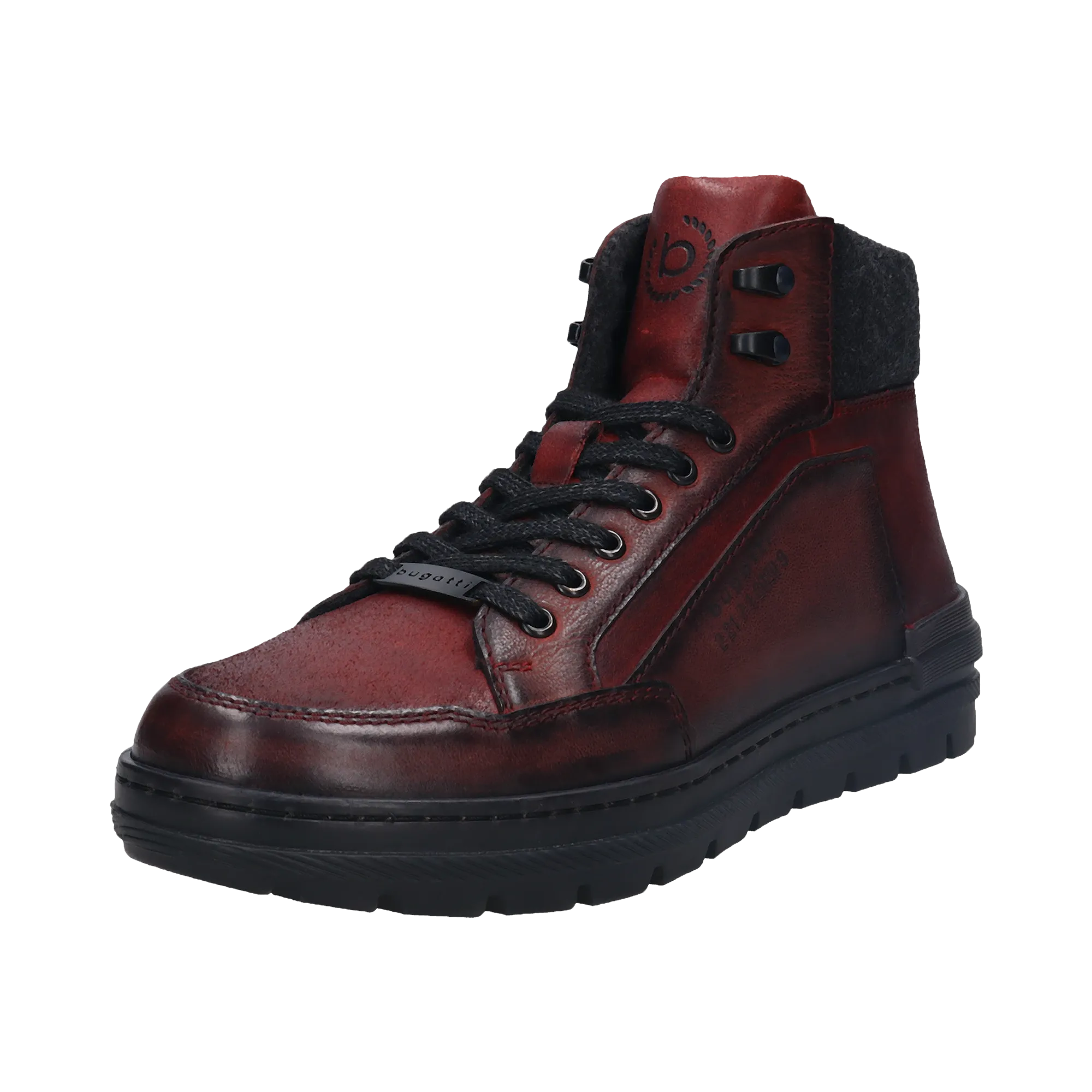 Stiefel dunkelrot