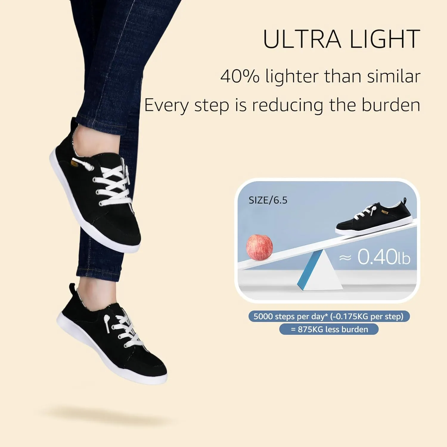 STQ Slip on Sneakers for Women Casual Canvas Shoes Machine Washable