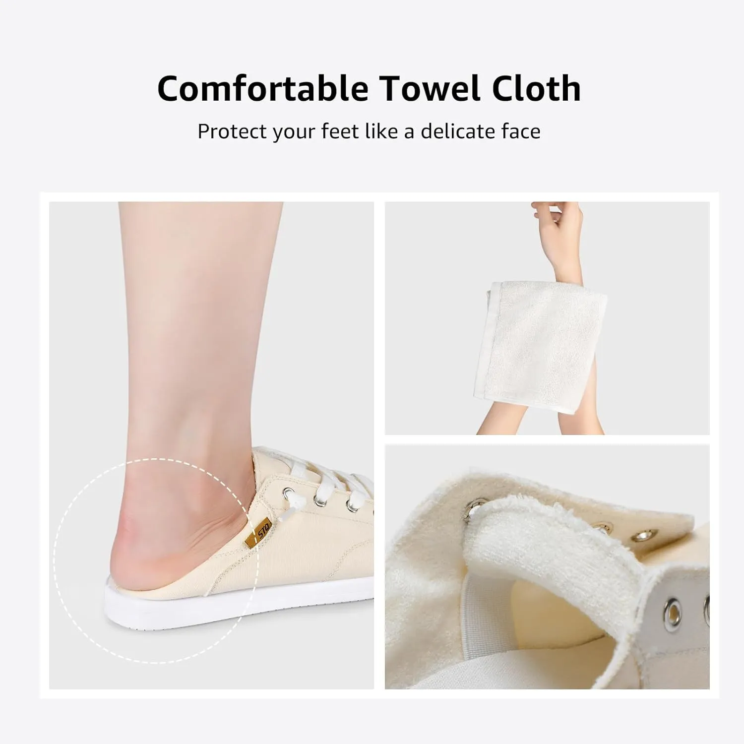 STQ Slip on Sneakers for Women Casual Canvas Shoes Machine Washable