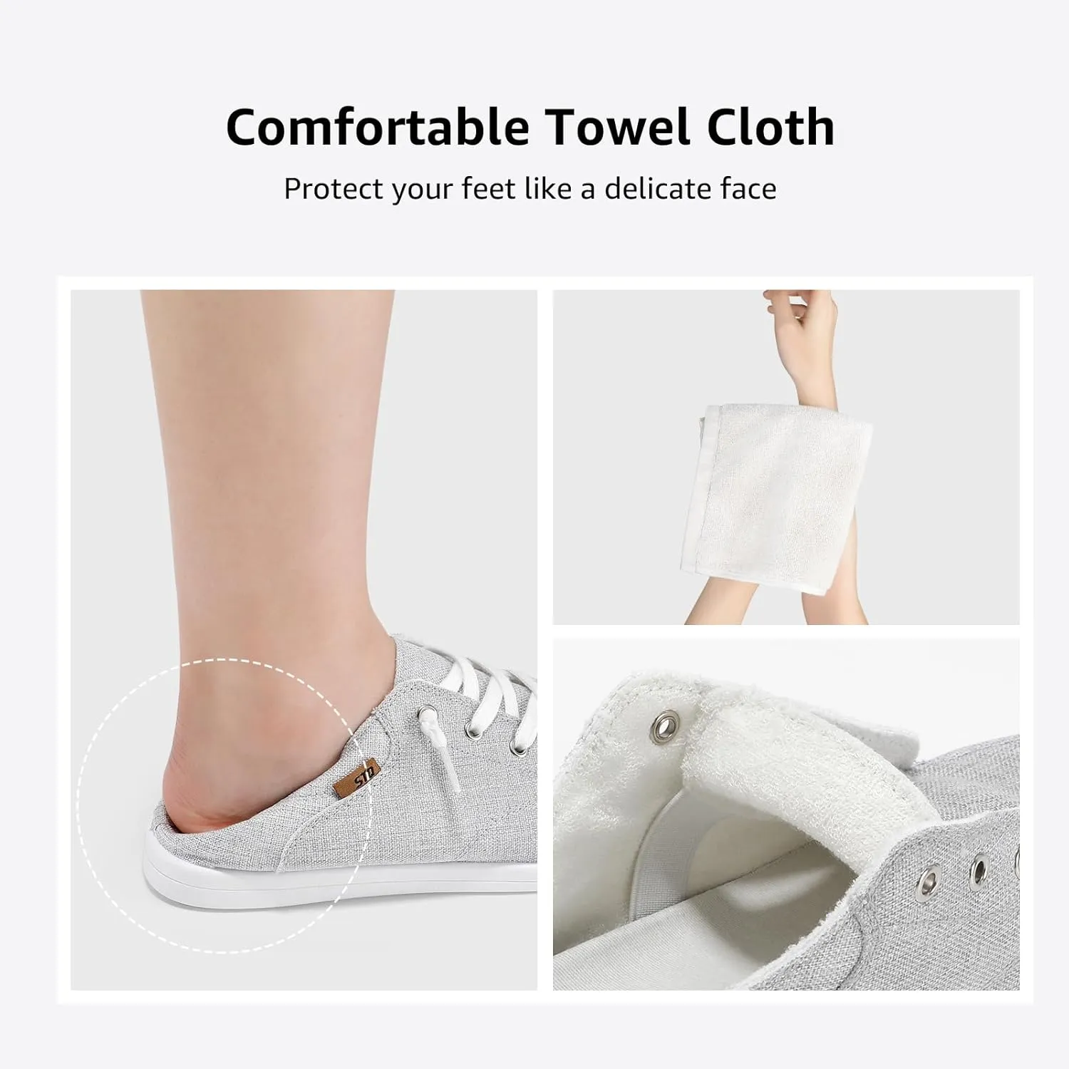 STQ Slip on Sneakers for Women Casual Canvas Shoes Machine Washable