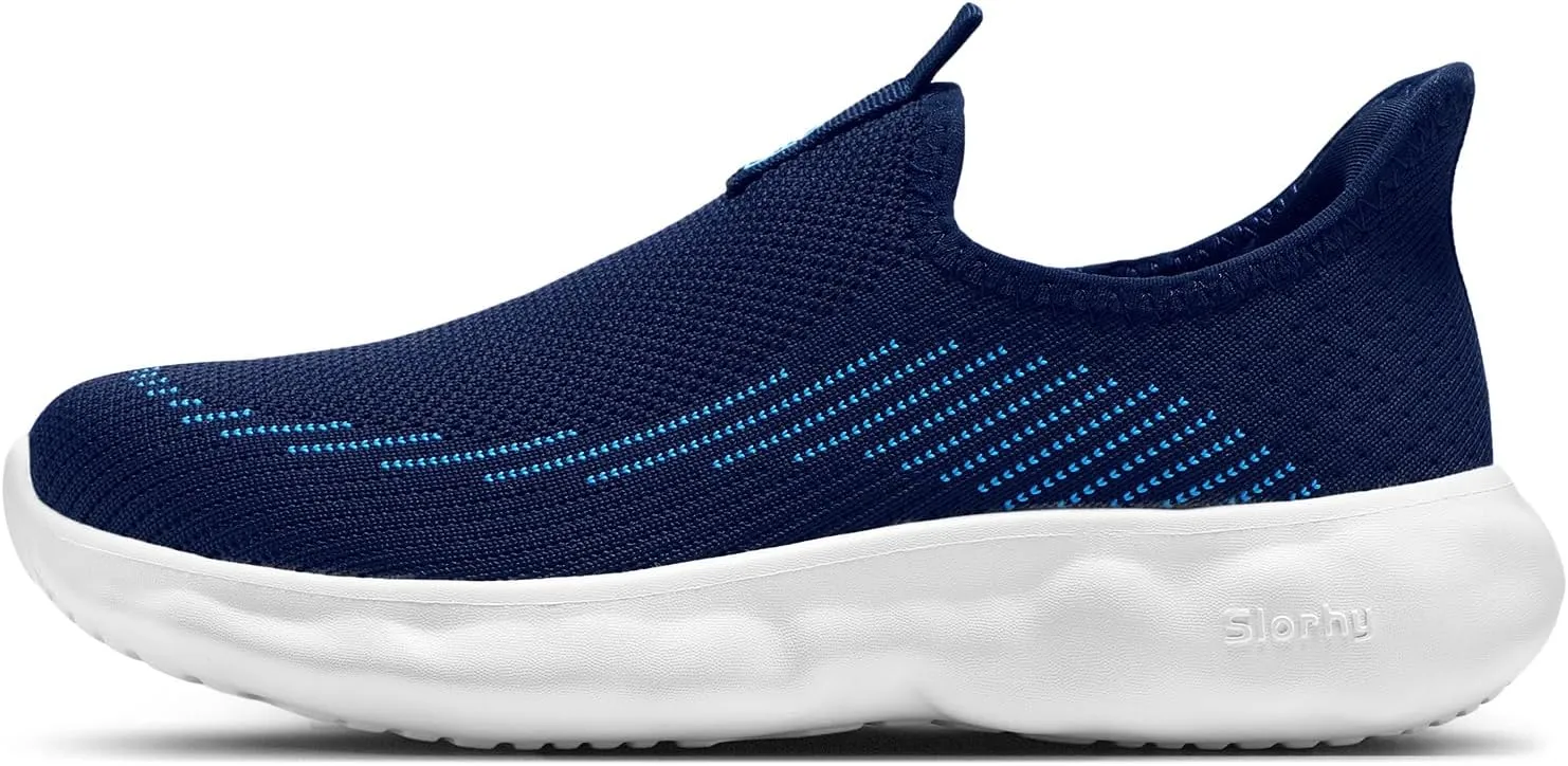 STQ Slip On Womens Sneakers Walking Orthopedic Breathable Arch Support Shoes with Cloud-Like Sole