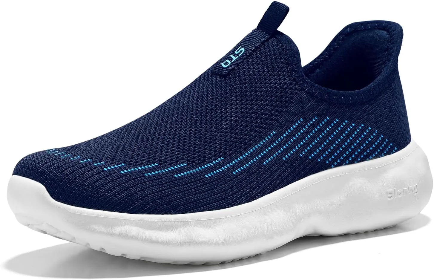 STQ Slip On Womens Sneakers Walking Orthopedic Breathable Arch Support Shoes with Cloud-Like Sole