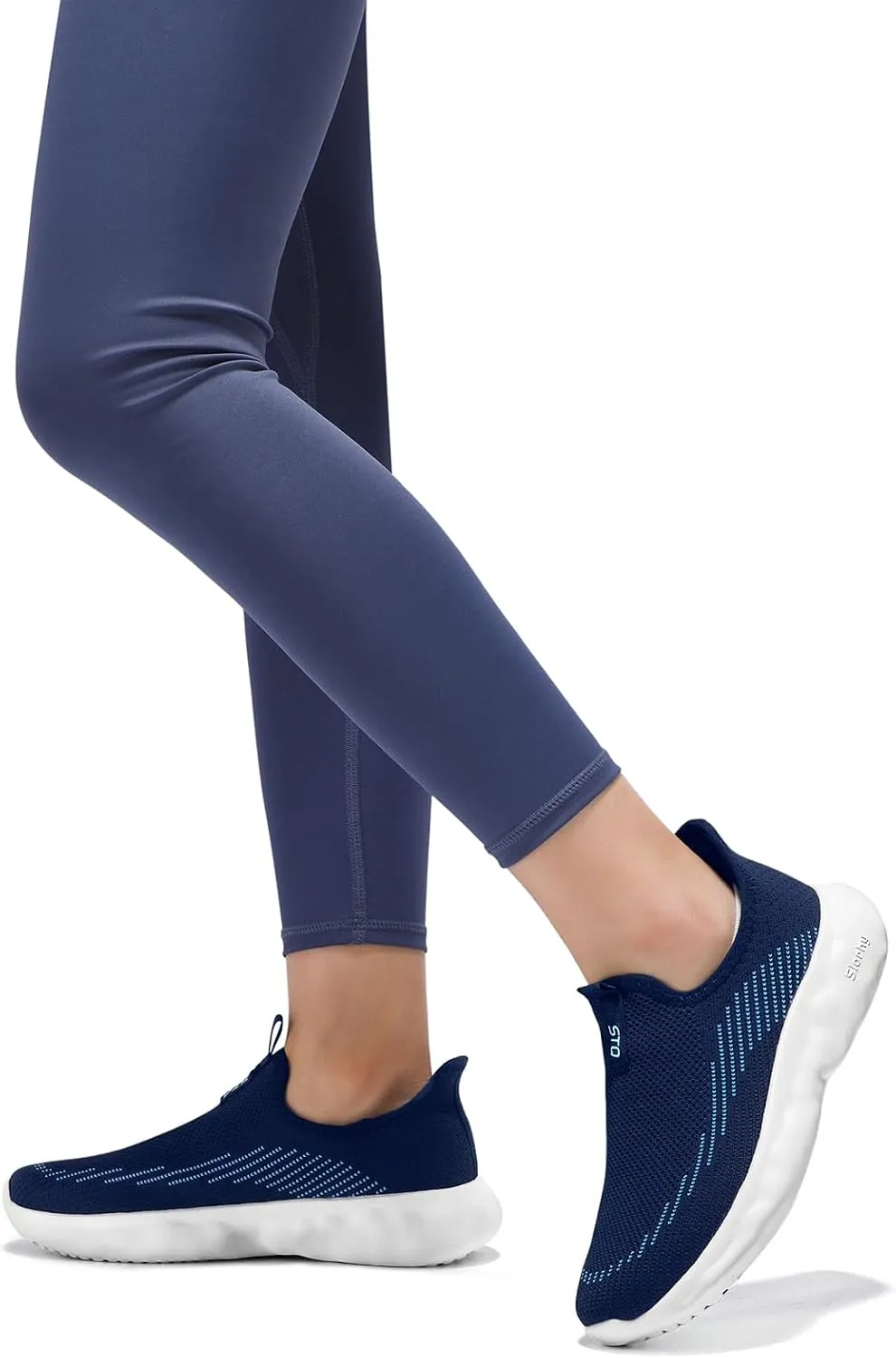 STQ Slip On Womens Sneakers Walking Orthopedic Breathable Arch Support Shoes with Cloud-Like Sole