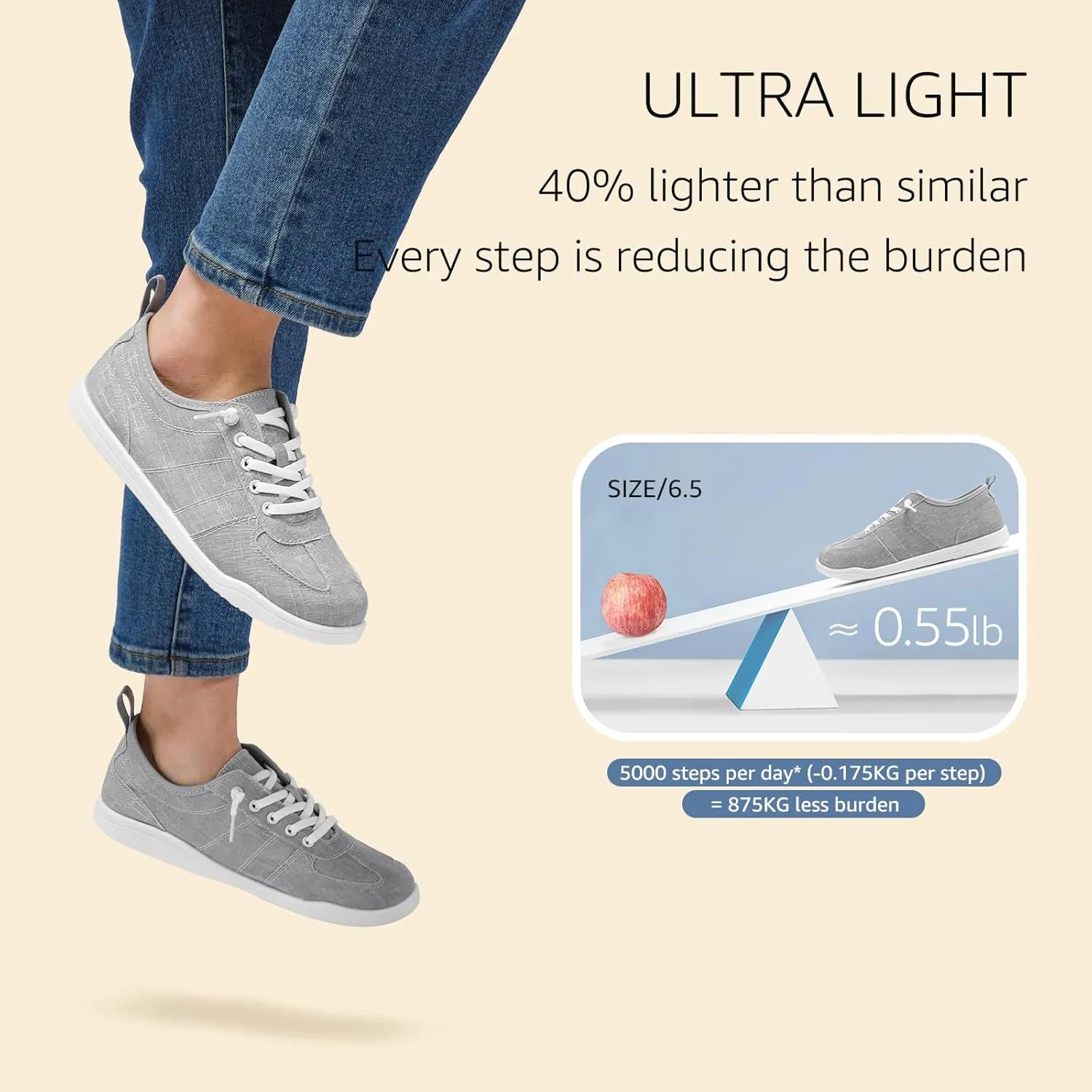 STQ Womens Slip On Shoes Orthopedic Walking Sneakers Casual Low Top Tennis Comfortable Classic
