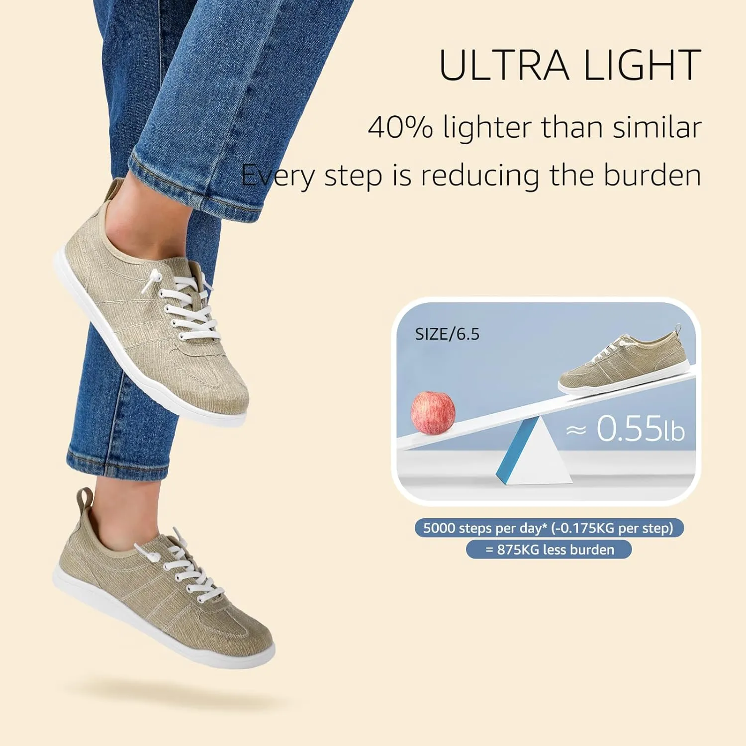 STQ Womens Slip On Shoes Orthopedic Walking Sneakers Casual Low Top Tennis Comfortable Classic