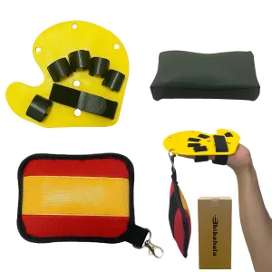 Stroke Hemiplegia Finger Wrist Arm Straightening Recovery Kit Rehabilitation Stroke Therapy Equipment for Adults Hand Brace Elbow Pad Sandbag Finger Splint