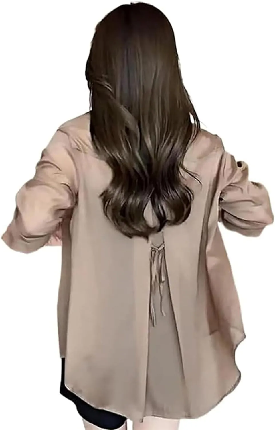Summer Sunscreen Chiffon Shirt, Sheer Button Down Shirts for Women, Uv Blocking, Breathable, Fast Drying