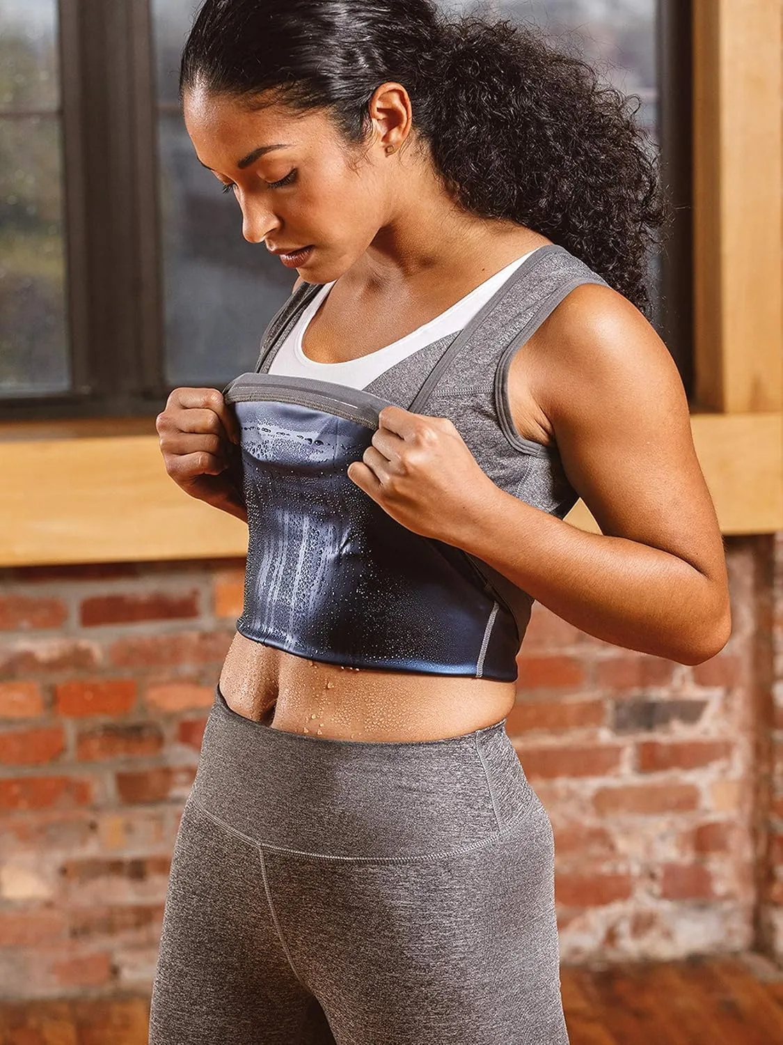 Sweat Shaper Premium Sauna Tank Top for Women, Slimming Sauna Shirt for Workouts