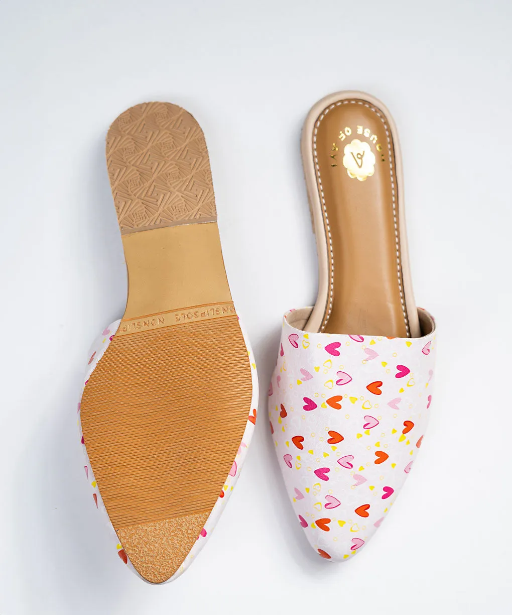 Sweetheart Flat Mules
