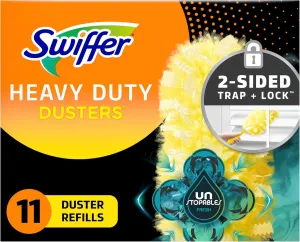 Swiffer Dusters Multi-Surface Heavy Duty Duster Refills, Unstopables Fresh Scent, 11 Count