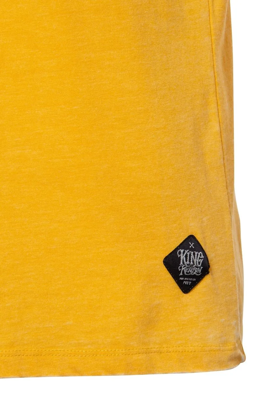T-Shirt mit Enzymwash-Effekt und Frontprint «Roadrunner»