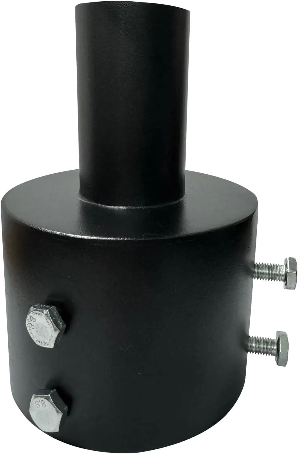 Tenon Slip Fitter Adapter for 5 inch Round Pole,Heavy Duty 2 3/8 Round Adapter for Led Parking Lot Light, Metal Outdoor Mounting Bracket, Shoebox Lighting, Street Light