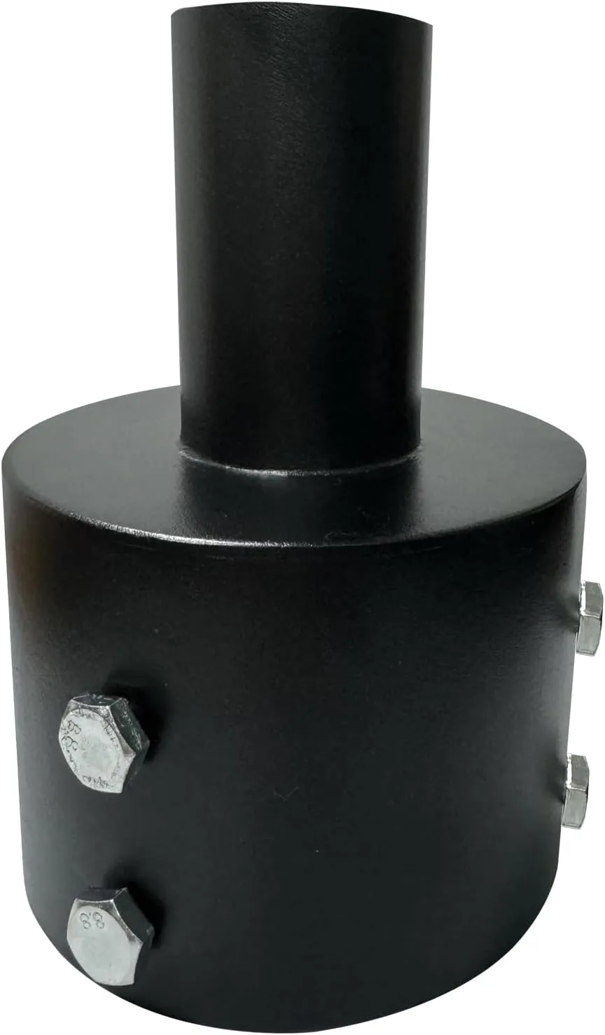 Tenon Slip Fitter Adapter for 5 inch Round Pole,Heavy Duty 2 3/8 Round Adapter for Led Parking Lot Light, Metal Outdoor Mounting Bracket, Shoebox Lighting, Street Light