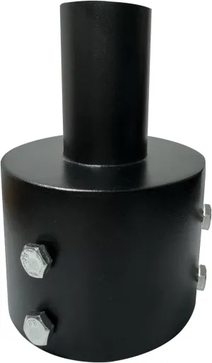 Tenon Slip Fitter Adapter for 5 inch Round Pole,Heavy Duty 2 3/8 Round Adapter for Led Parking Lot Light, Metal Outdoor Mounting Bracket, Shoebox Lighting, Street Light