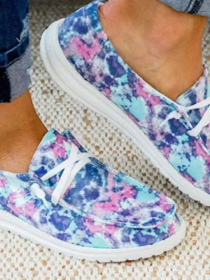 Tie-Dye Slip on Shoes