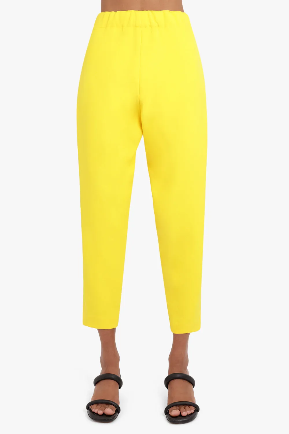 TISSUE NARROW CROP PANT SUNFLOWER