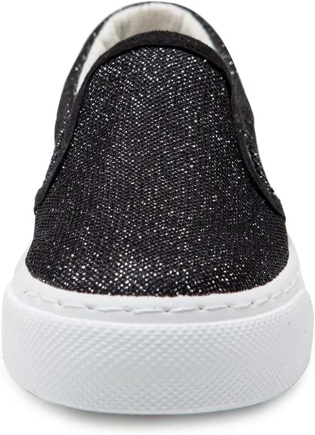 Toandon Toddler Girls Kids Sparkle Slip On Sneakers Loafers Age 2-10