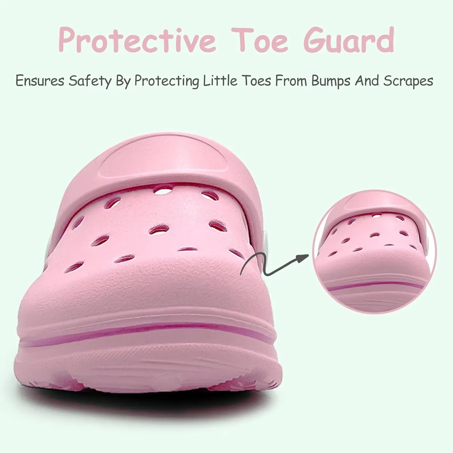Toddler Girls Boys Clogs Classic Garden Shower Beach Pool Swim Slip on Sandals Slides Children Kid Cute Water Shoes