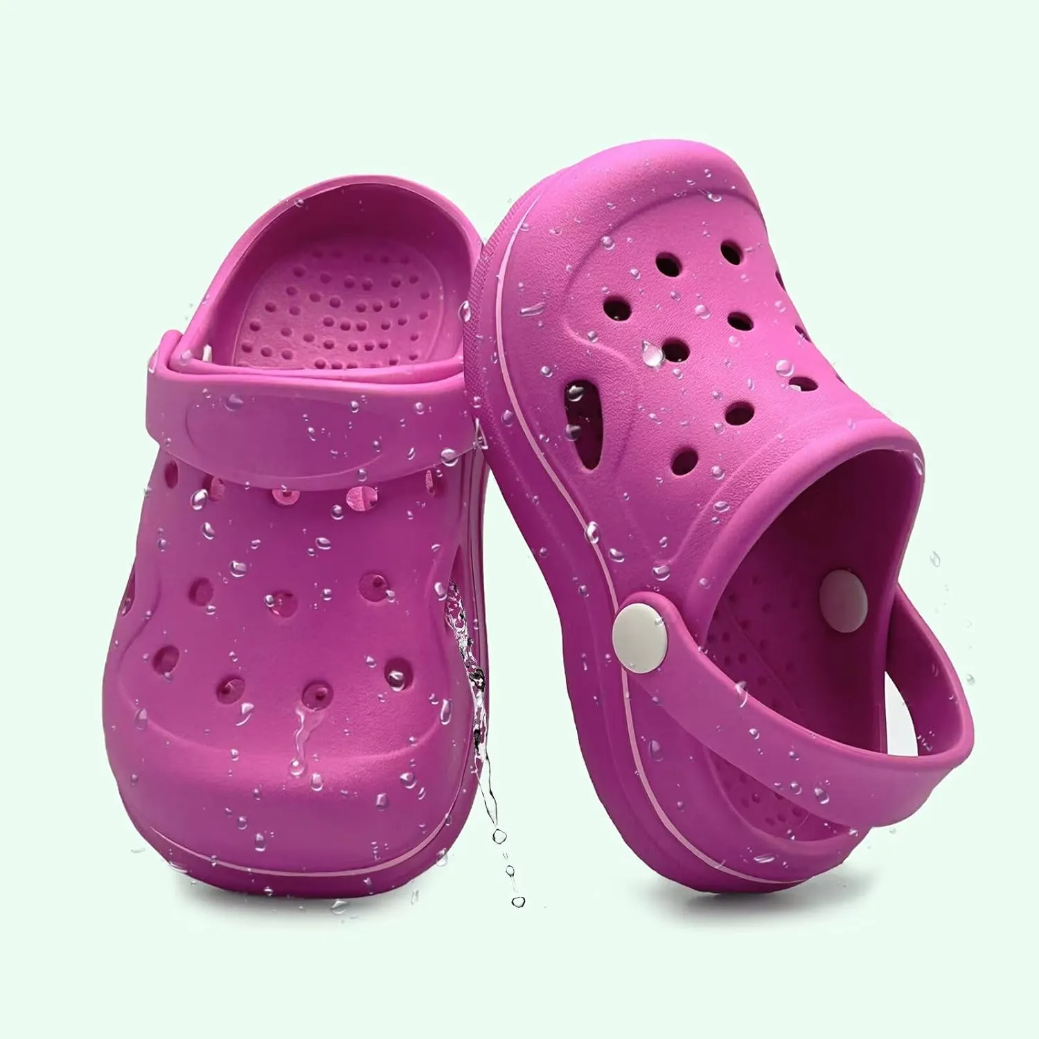 Toddler Girls Boys Clogs Classic Garden Shower Beach Pool Swim Slip on Sandals Slides Children Kid Cute Water Shoes