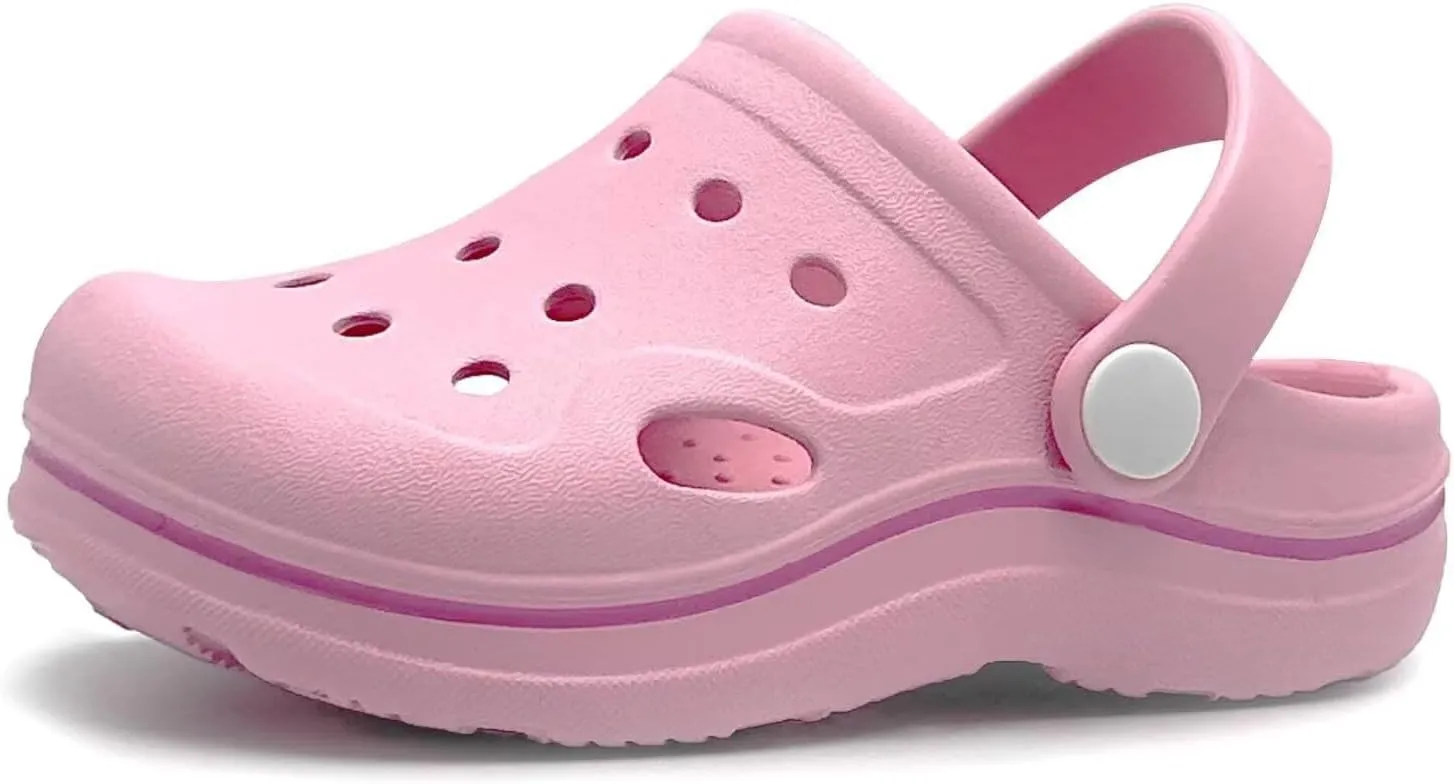 Toddler Girls Boys Clogs Classic Garden Shower Beach Pool Swim Slip on Sandals Slides Children Kid Cute Water Shoes