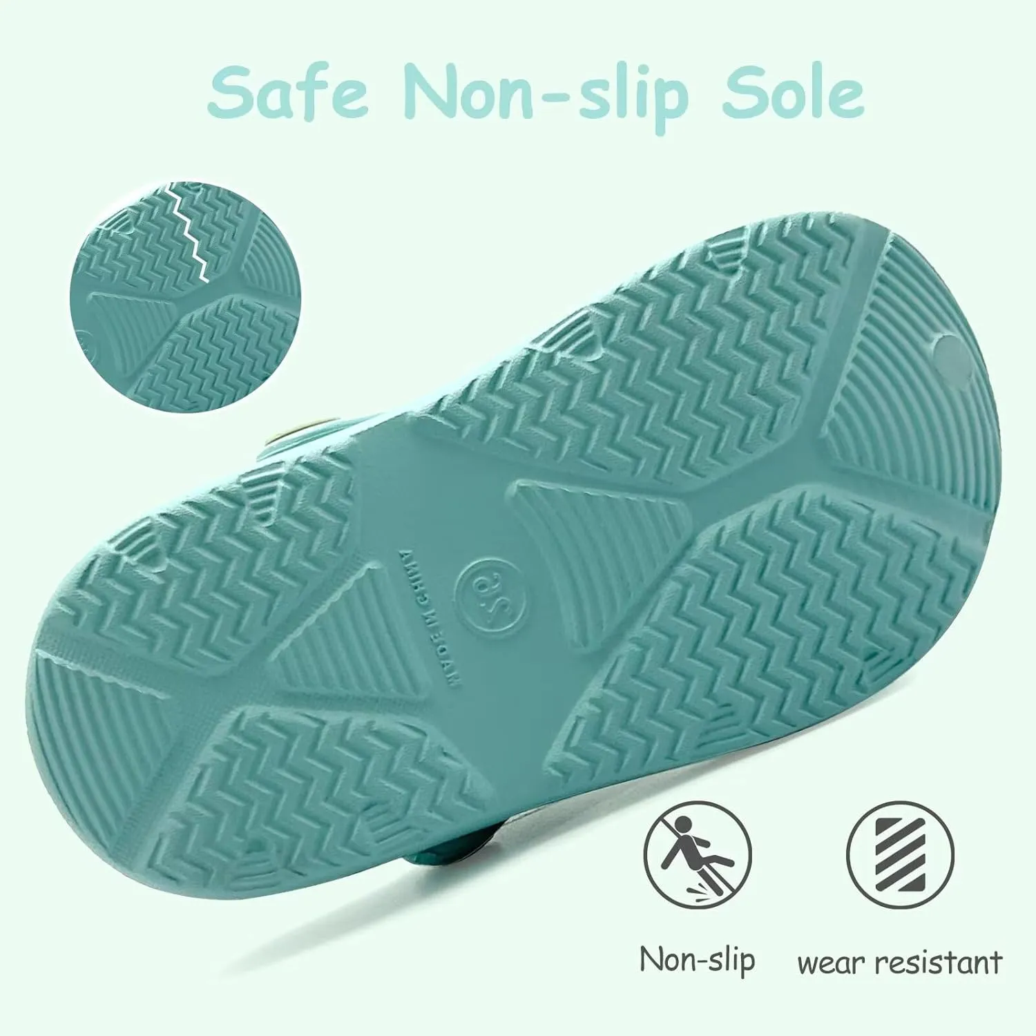 Toddler Girls Boys Clogs Classic Garden Shower Beach Pool Swim Slip on Sandals Slides Children Kid Cute Water Shoes