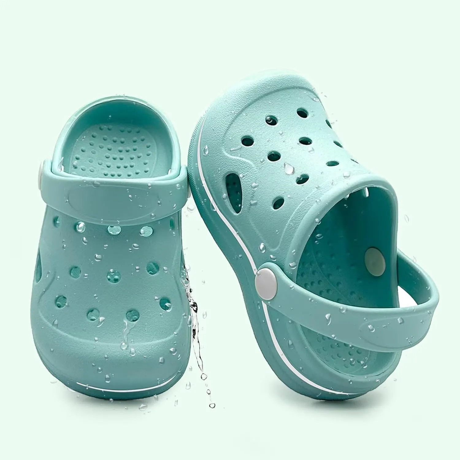 Toddler Girls Boys Clogs Classic Garden Shower Beach Pool Swim Slip on Sandals Slides Children Kid Cute Water Shoes