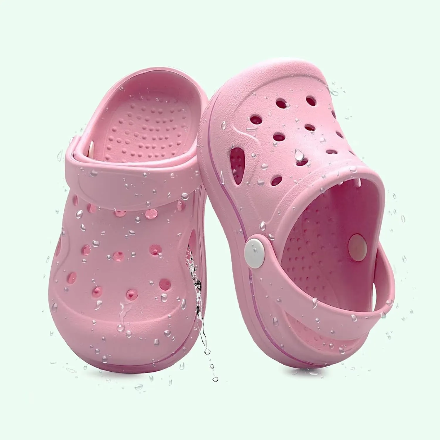 Toddler Girls Boys Clogs Classic Garden Shower Beach Pool Swim Slip on Sandals Slides Children Kid Cute Water Shoes