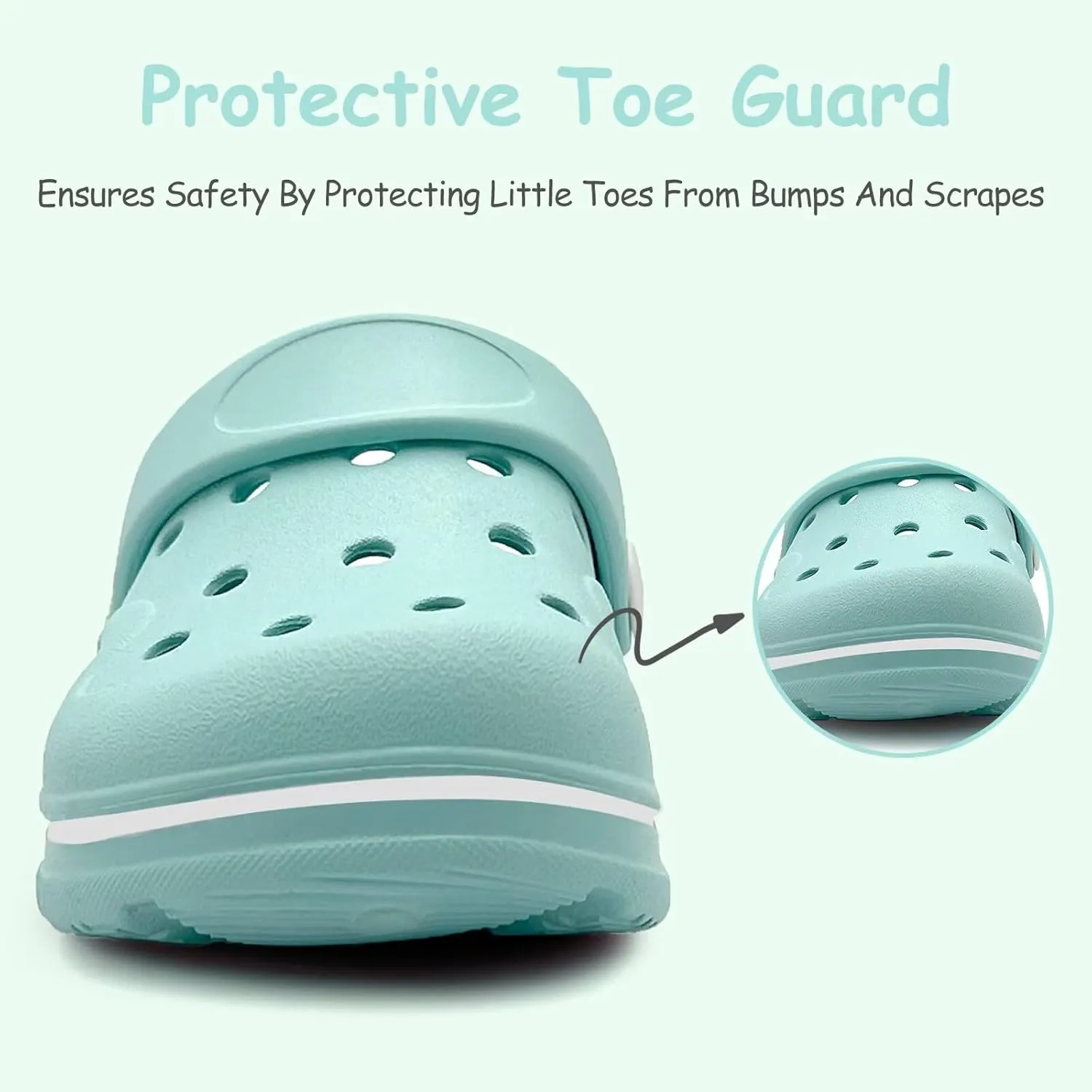 Toddler Girls Boys Clogs Classic Garden Shower Beach Pool Swim Slip on Sandals Slides Children Kid Cute Water Shoes