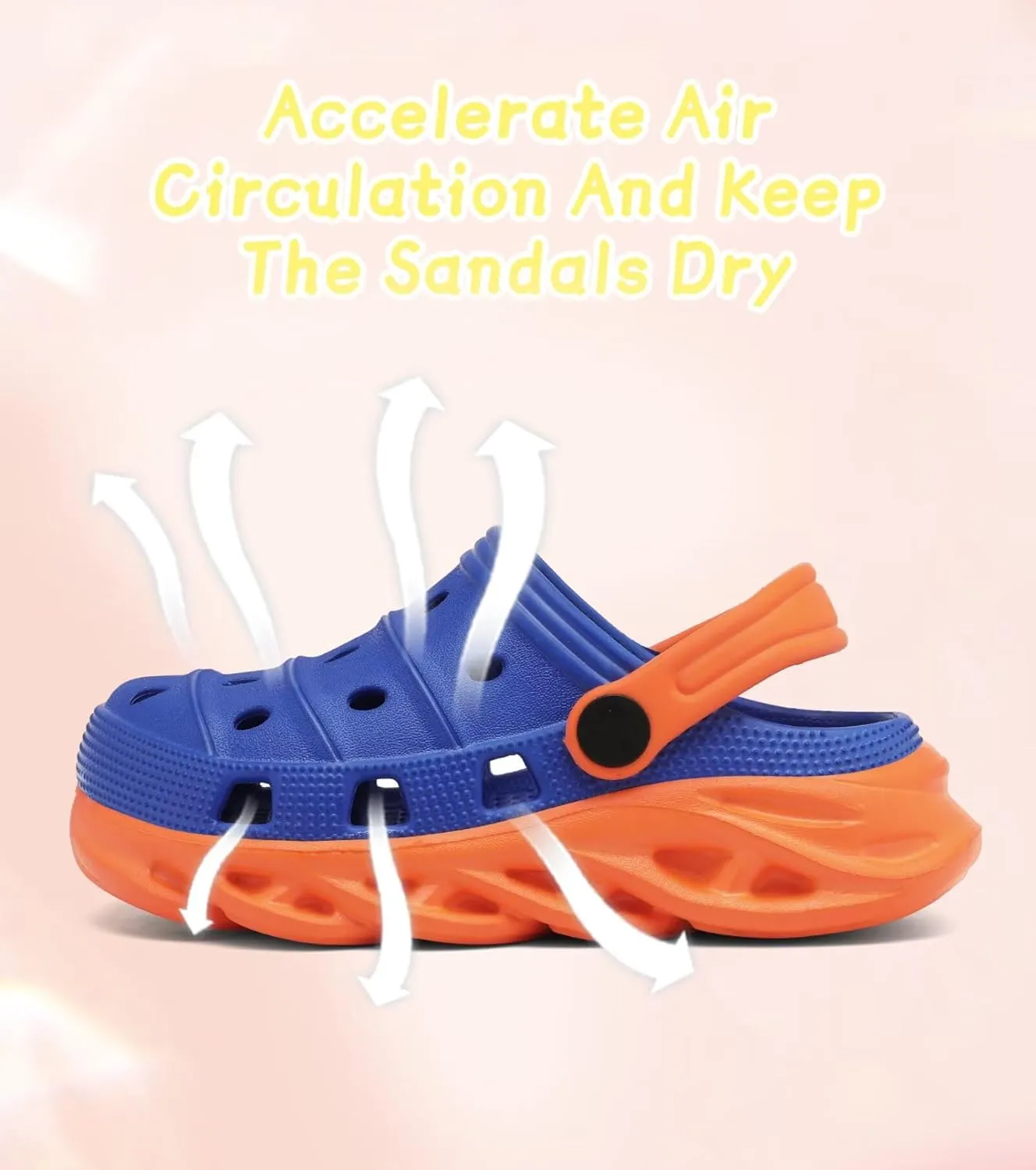 Toddler Kids Clogs Slip on Slide Sandals Slippers for Beach Pool Garden