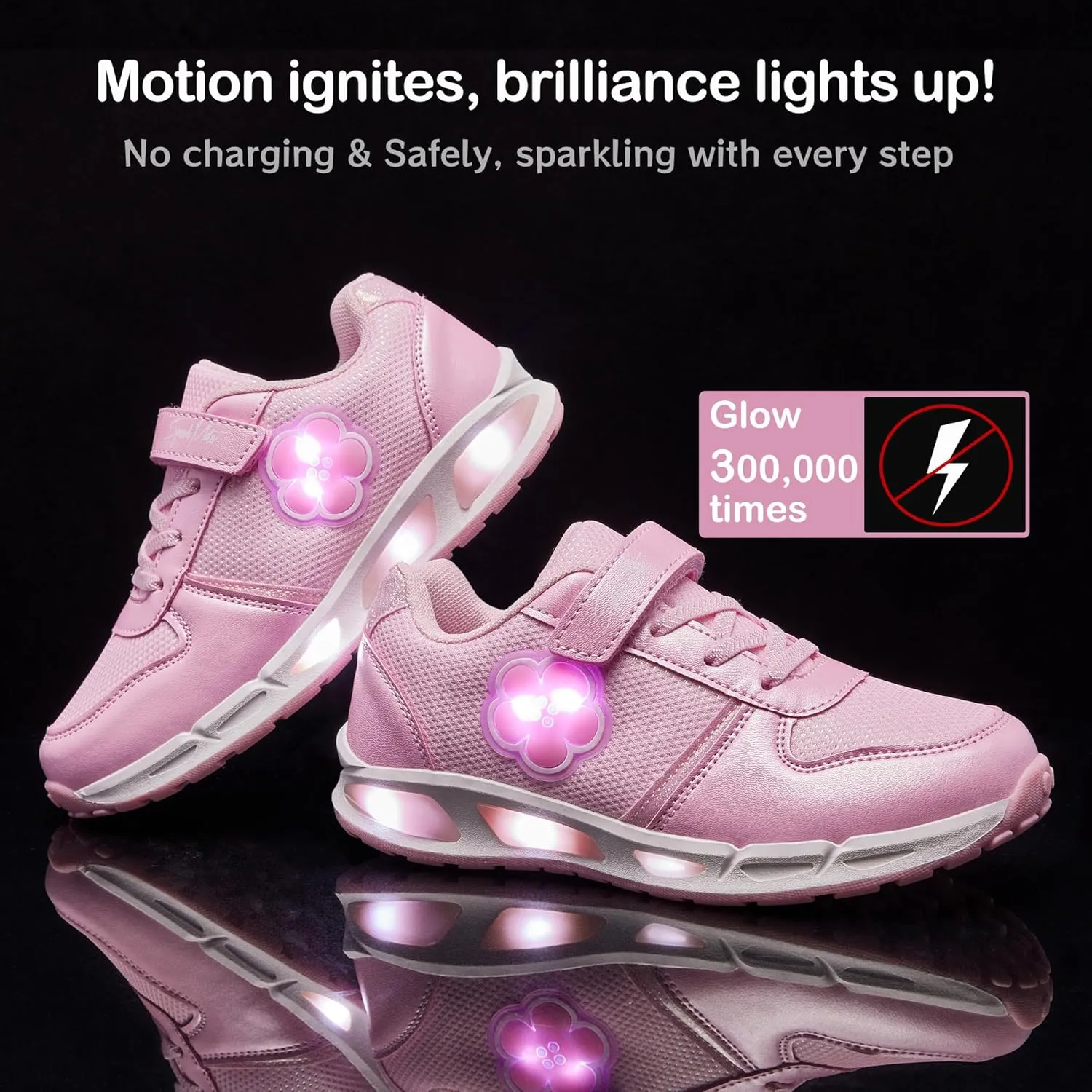 Toddler Light Up Shoes Boys Girls Breathable LED Glowing Luminous Tennis Sneakers for Outdoor Sport(Little/Big Kid)