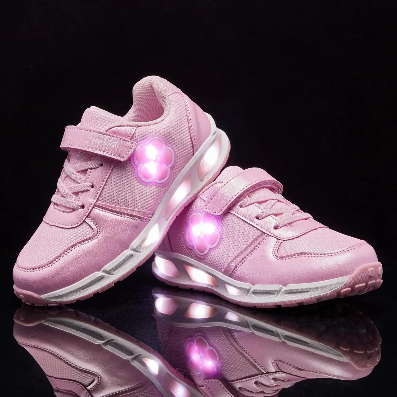 Toddler Light Up Shoes Boys Girls Breathable LED Glowing Luminous Tennis Sneakers for Outdoor Sport(Little/Big Kid)
