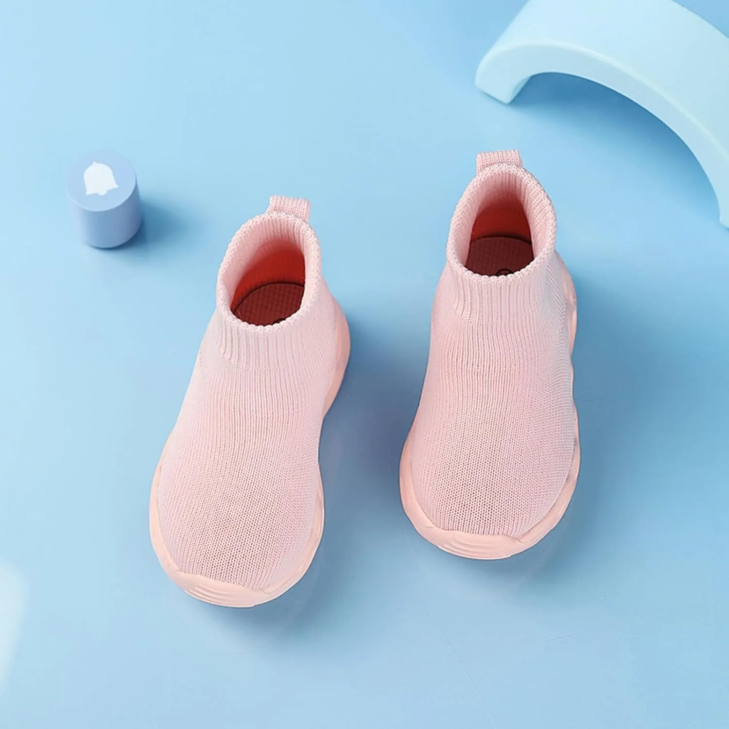 Toddler Little Kids Fashion Sneakers Light Up Slip on Breathable Athletic Casual Walking Tennis Boys Girls Shoe