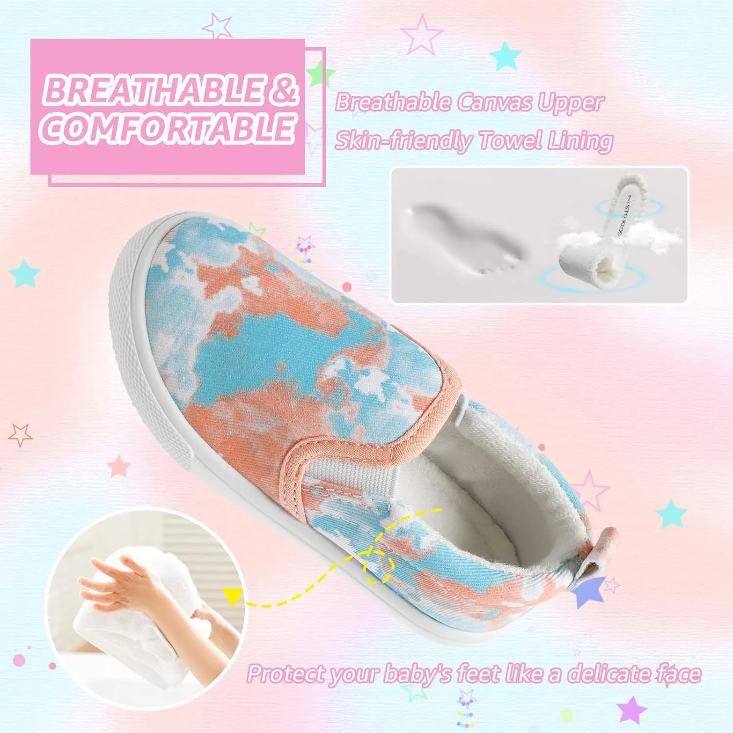 Toddler Slip on Shoes Girls & Boys Canvas Loafers Shoes