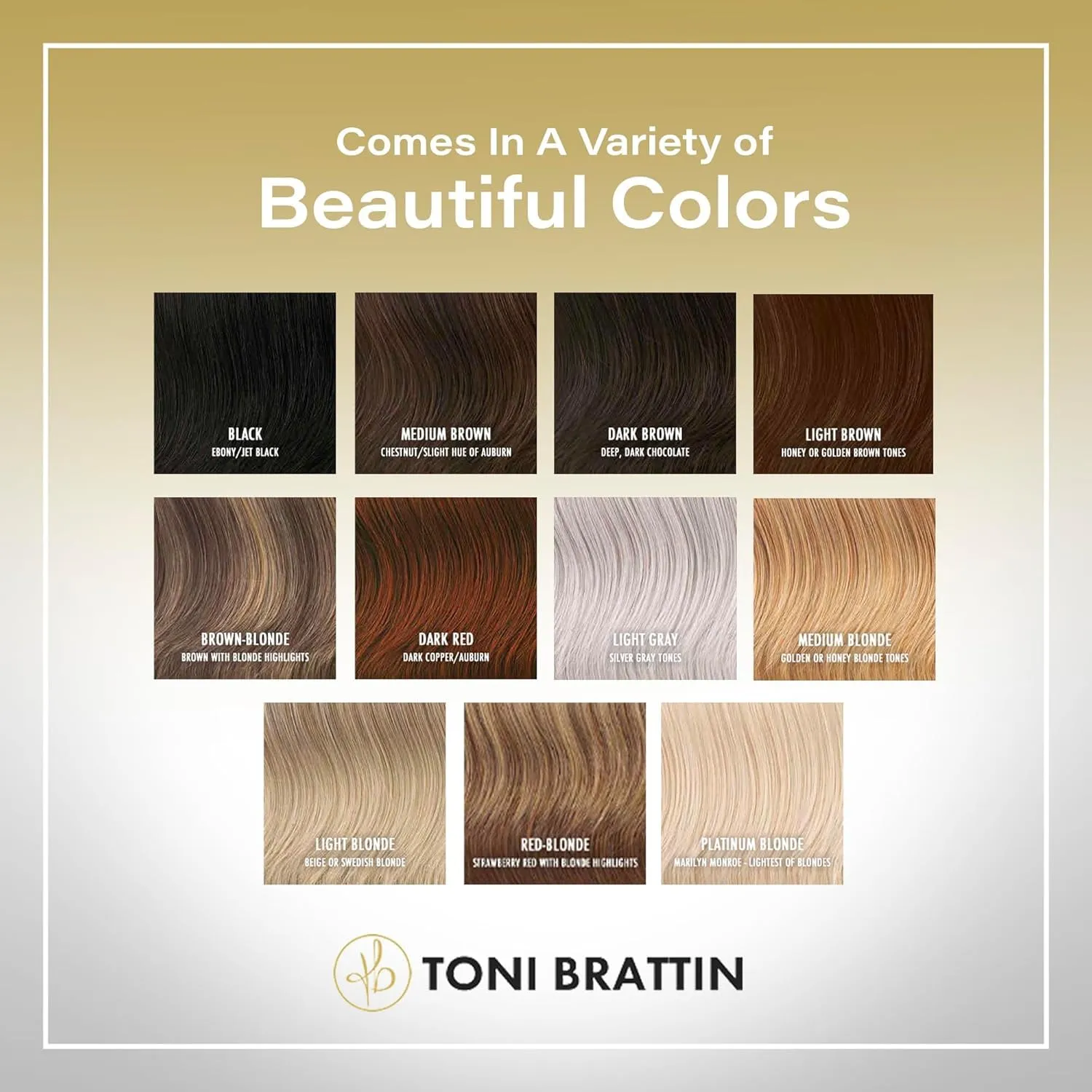 Toni Brattin Spectacular Wig - Shoulder-Length Layered Waves & a Soft, Airy Bang - Heat-Friendly Synthetic Fiber Looks & Feels like Natural Hair - Adjustable & Comfortable (Light Blonde, Plus)