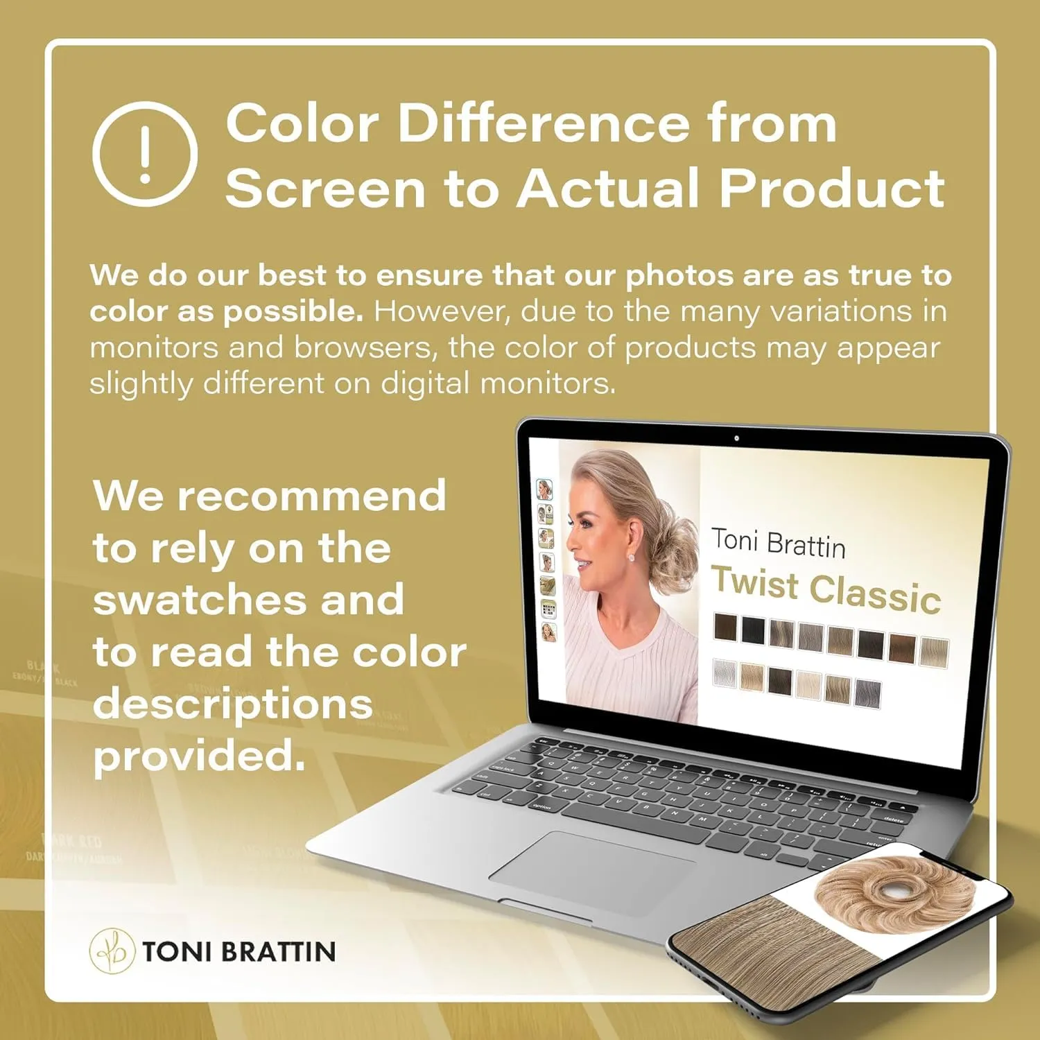 Toni Brattin Spectacular Wig - Shoulder-Length Layered Waves & a Soft, Airy Bang - Heat-Friendly Synthetic Fiber Looks & Feels like Natural Hair - Adjustable & Comfortable (Light Blonde, Plus)