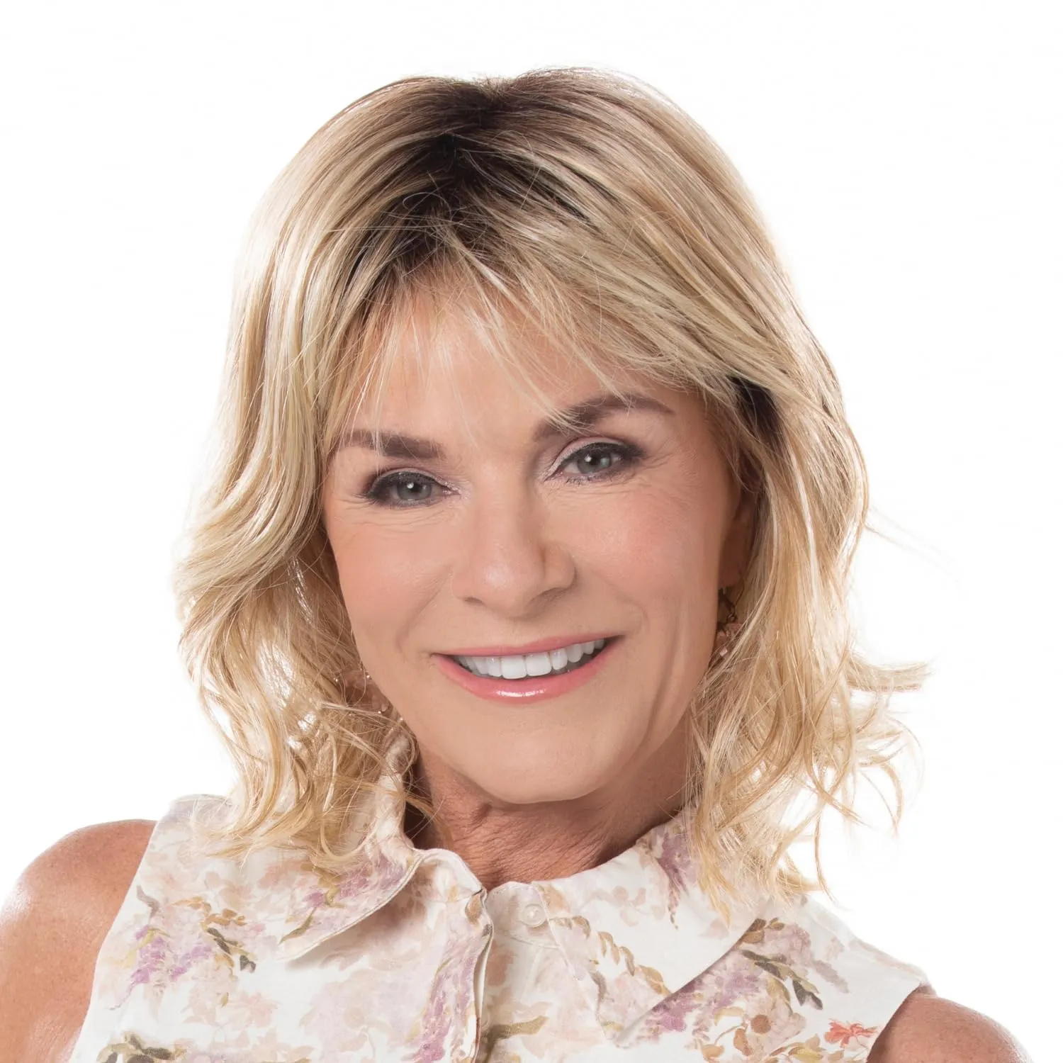 Toni Brattin Spectacular Wig - Shoulder-Length Layered Waves & a Soft, Airy Bang - Heat-Friendly Synthetic Fiber Looks & Feels like Natural Hair - Adjustable & Comfortable (Light Blonde, Plus)