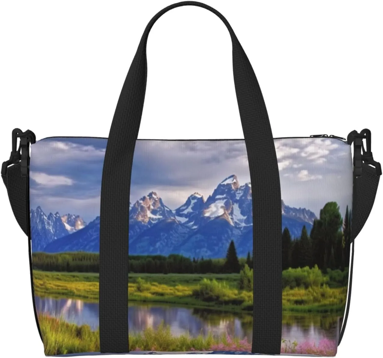 Travel Duffel Bags Personal Item Bag Carry on Luggage Bag Training Handbag Lightweight Waterproof Sports Gym Bag grand teton national park Weekender Bag for Women Men