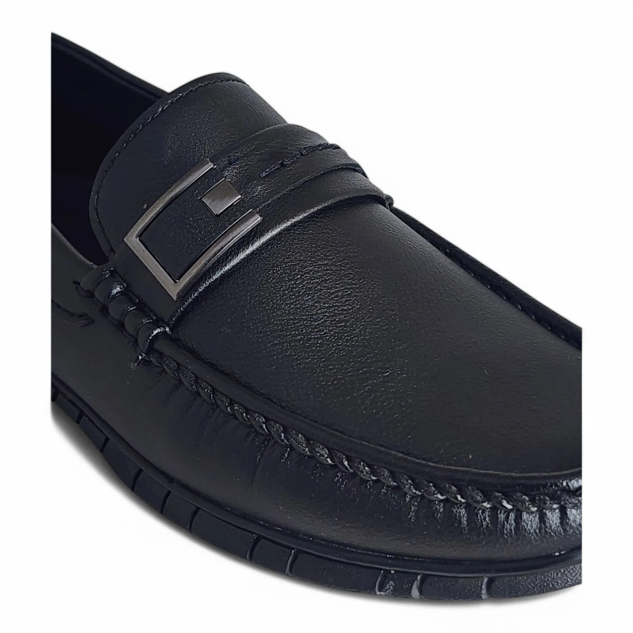 TRY IT 228 BLACK Men's Loafers Shoes