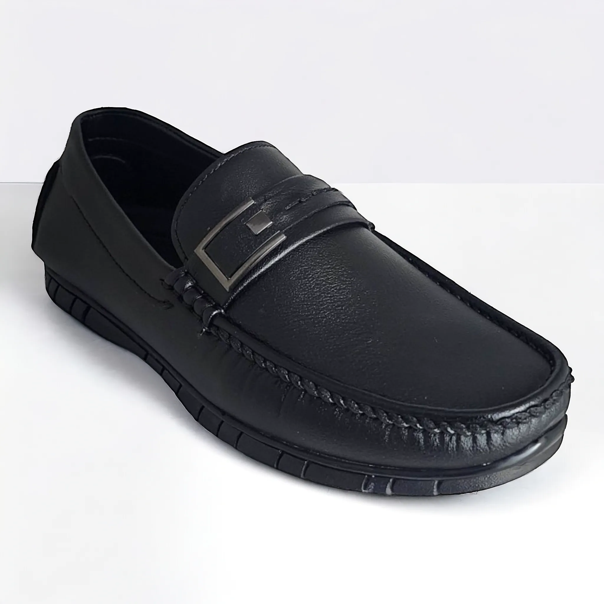TRY IT 228 BLACK Men's Loafers Shoes
