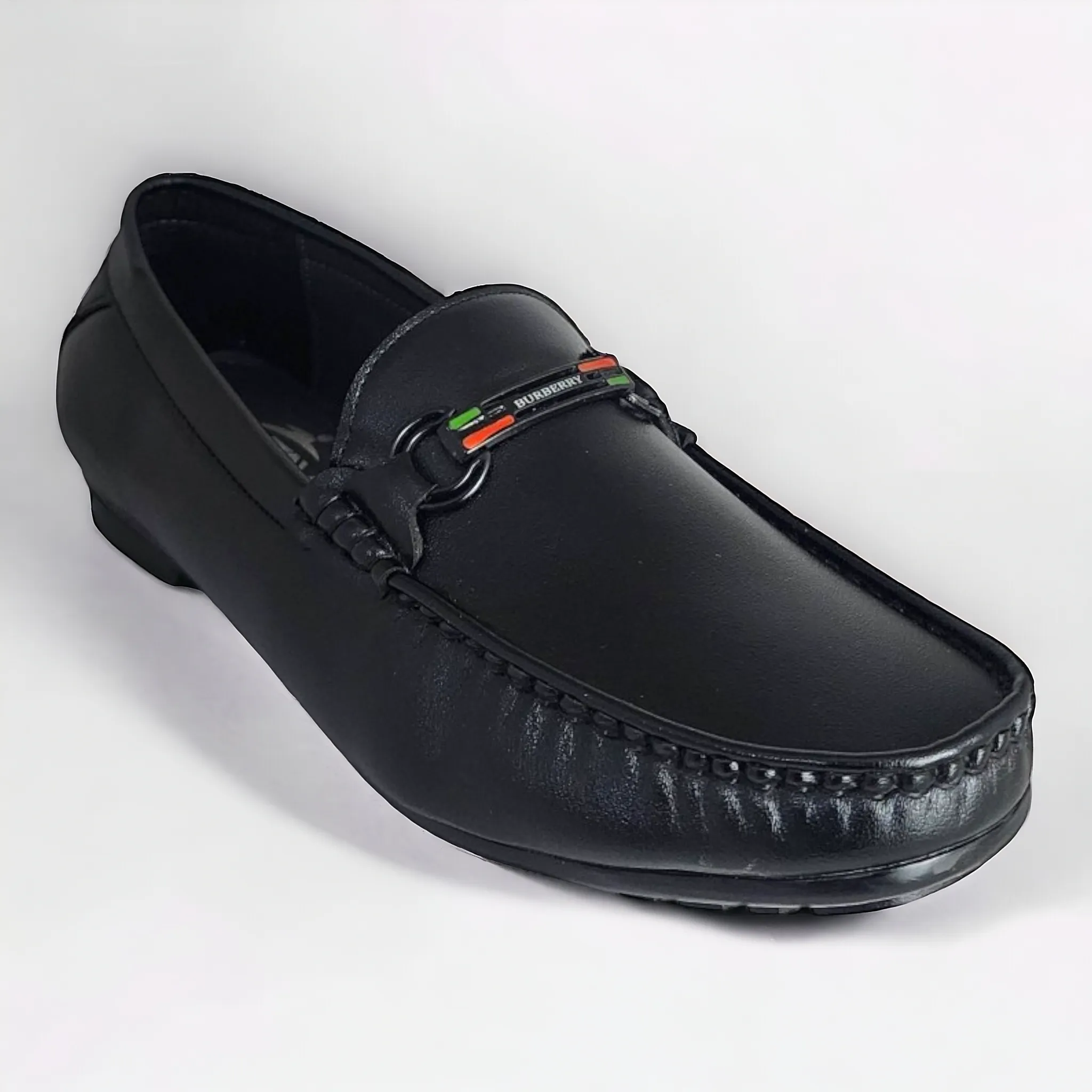 TRY IT 758 BLACK Men's Loafers Shoes
