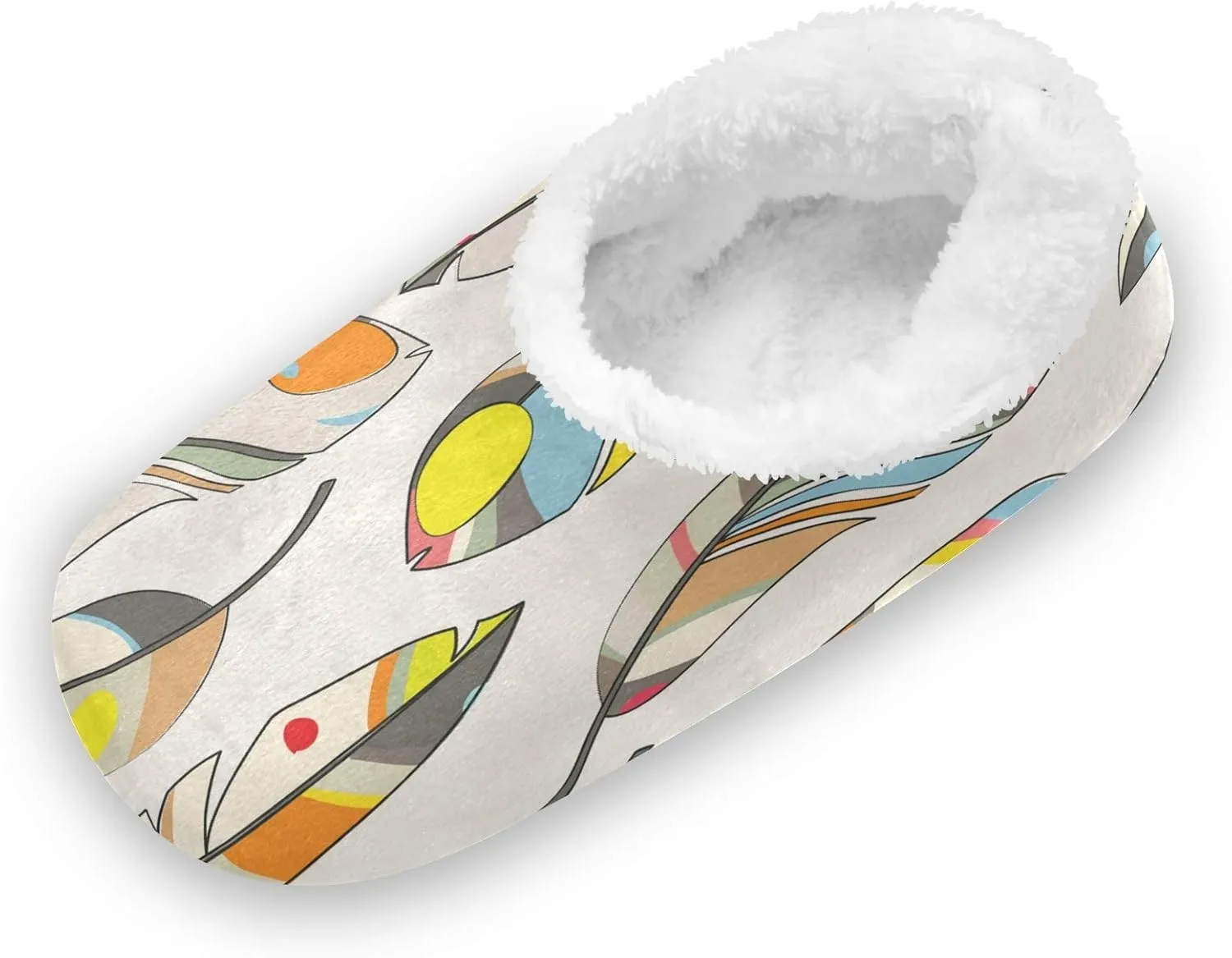 Unisex Fuzzy House Slippers Memory Foam Warm Slip Shoes Fur Lining M-XXL