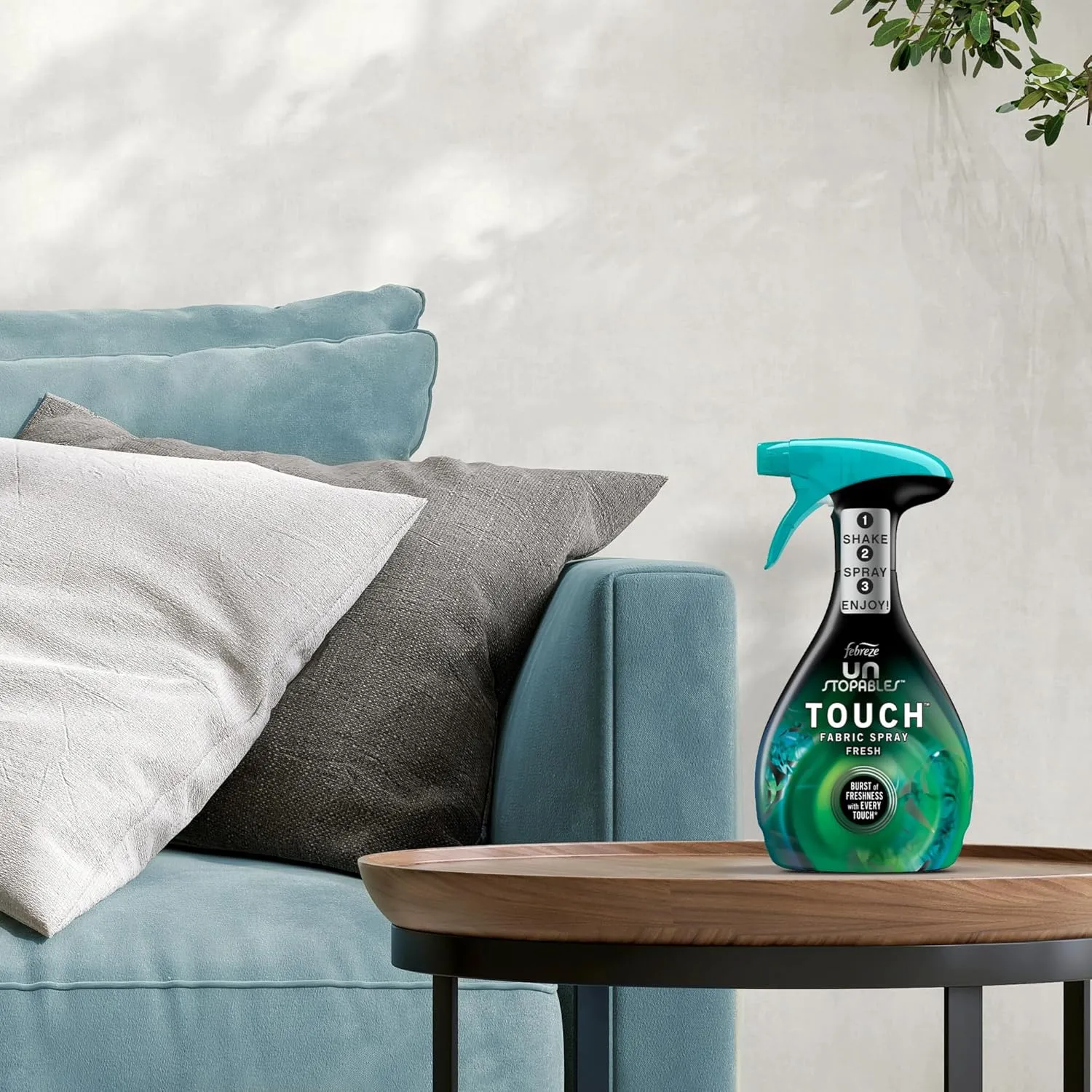 Unstopables Touch Fabric Spray and Odor Fighter, Fresh & Breeze, 16.9 oz, Pack of 2